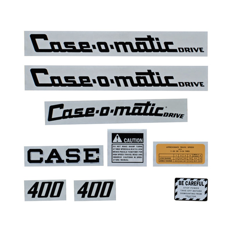 Decal Set for Case 400 Case-o-matic
