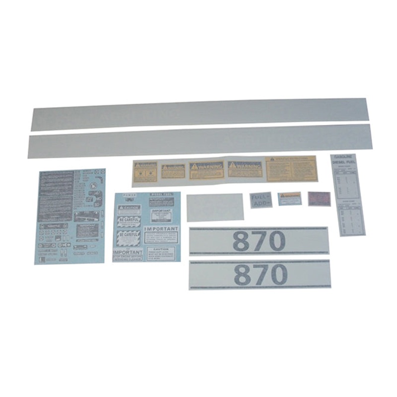 Decal Set for Case 870 Agri King Gas 1974-1978
