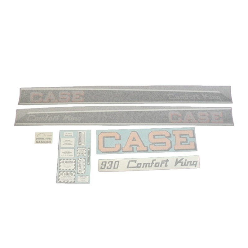 Decal Set for Case 930 Comfort King Gas – 6 Speed – No Screen 1963-1967