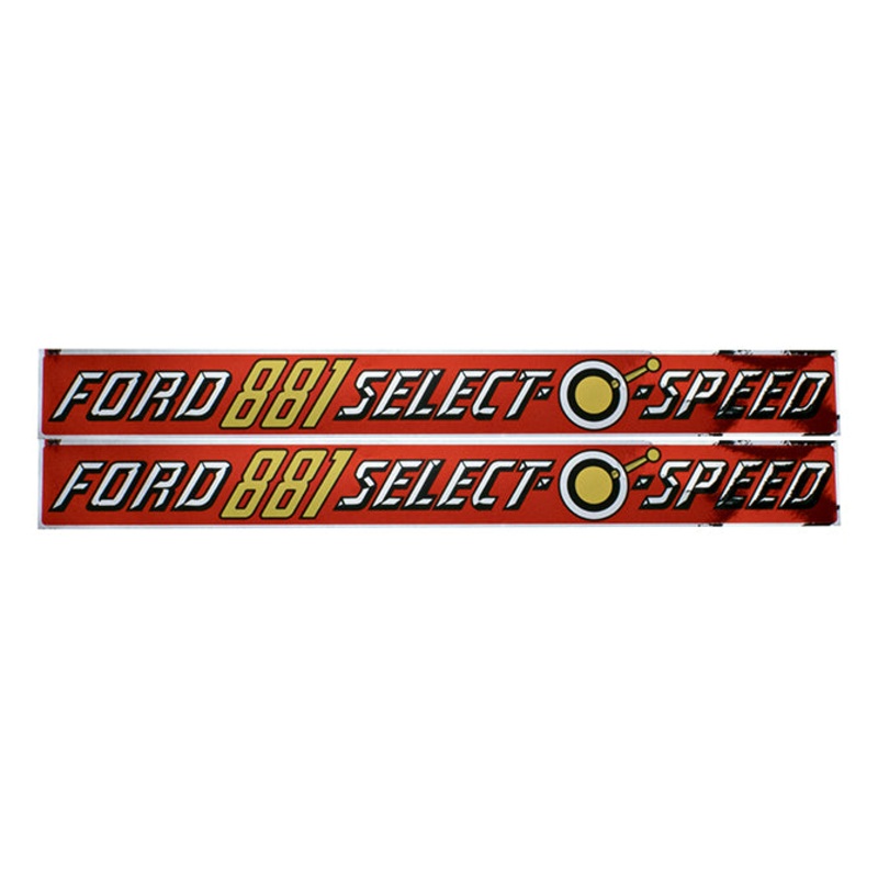 Decal Set for Ford 801 Ford 881 Select-O-Speed