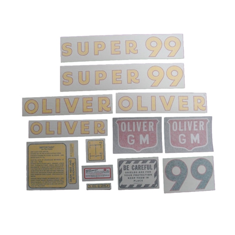 Decal Set for Oliver Super 99 GM GAS