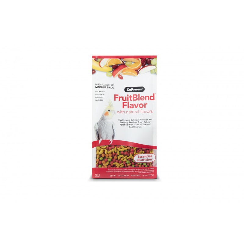 Zupreem FruitBlend Flavor Food with Natural Flavors for Medium Birds