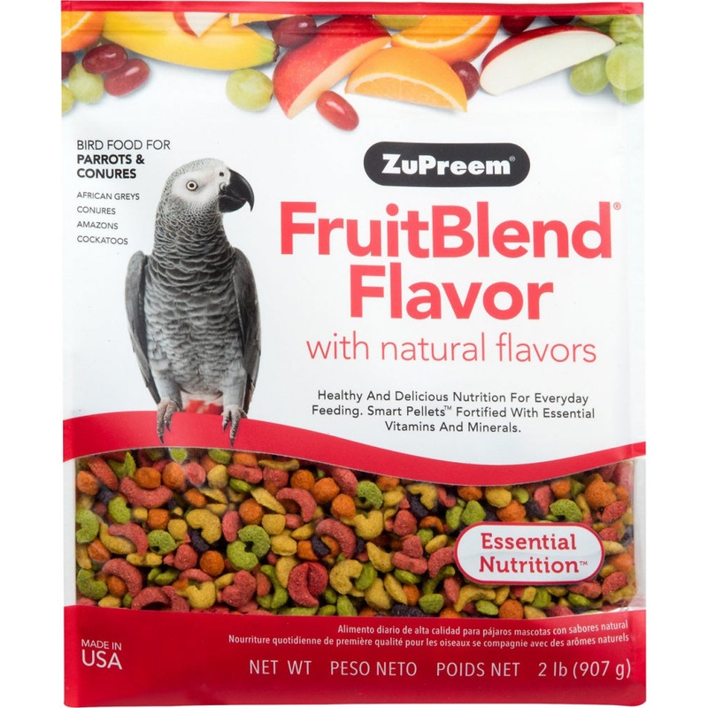 Zupreem FruitBlend Flavor Food with Natural Flavors for Parrots and Conures