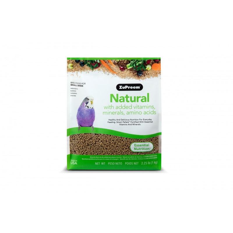 Zupreem Natural Food with Added Vitamins Minerals Amino Acids for Small Birds
