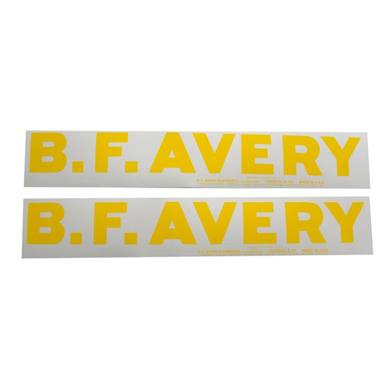 B.F. Avery Decal for Minneapolis MolineAvery BFRed Tractor