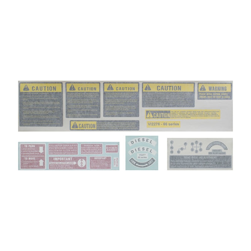 Chassis Decal Set for International / Farmall 1066