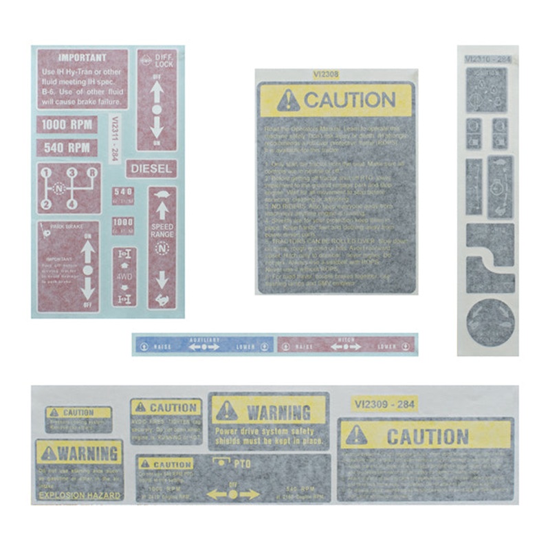 Chassis Decal Set for International / Farmall 274