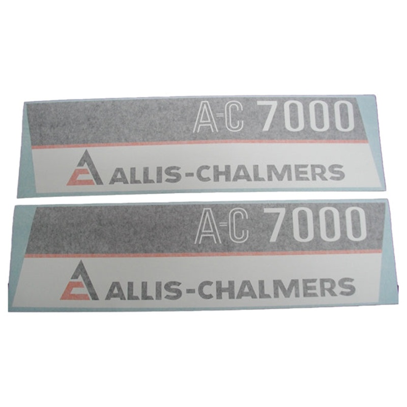 Decal Set for Allis Chalmers 7000 with Maroon Belly