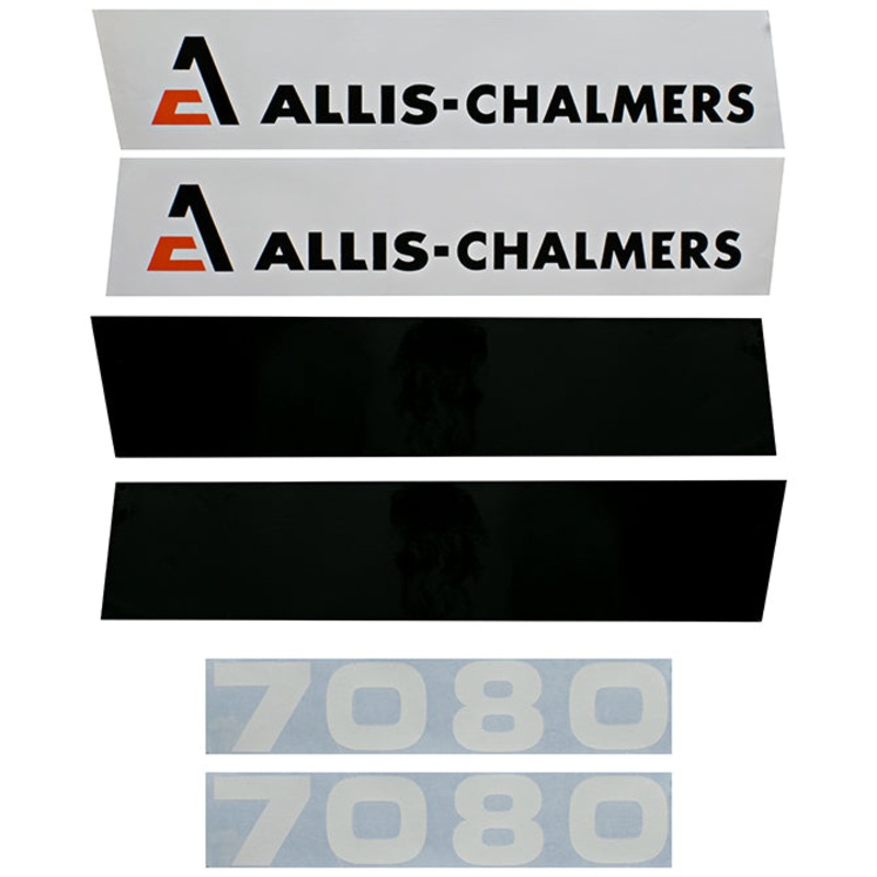 Decal Set for Allis Chalmers 7080 Maroon Chassis