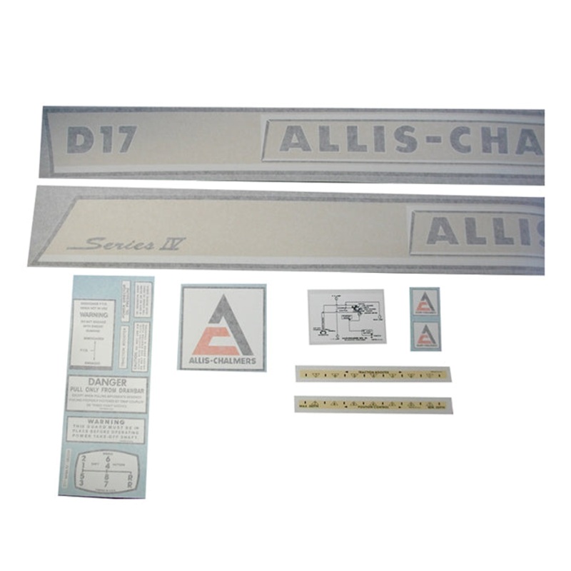 Decal Set for Allis Chalmers D17 Series IV Gas