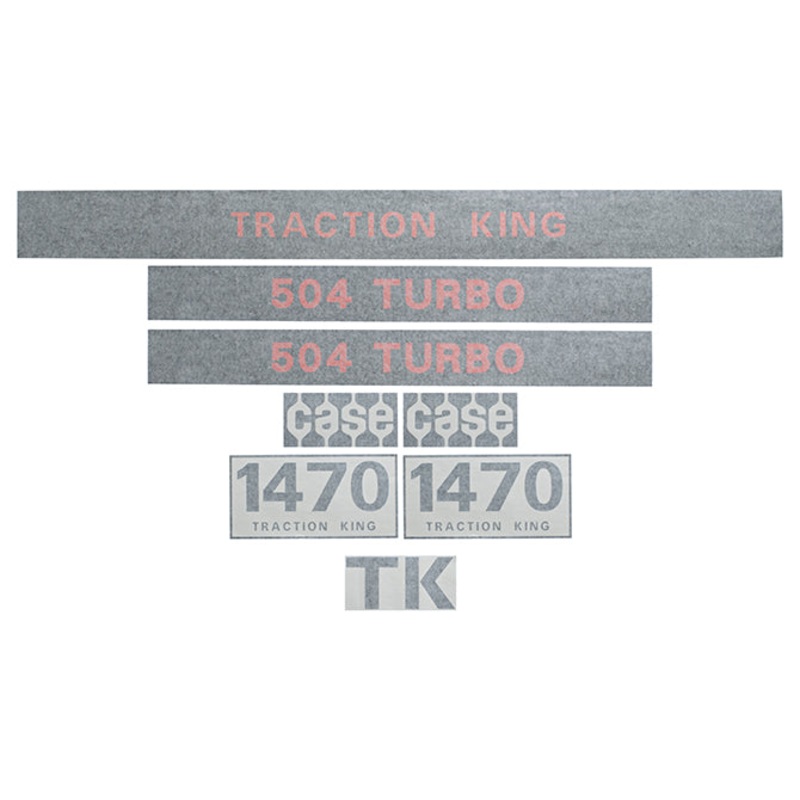 Decal Set for Case 1470 TK 504 Turbo