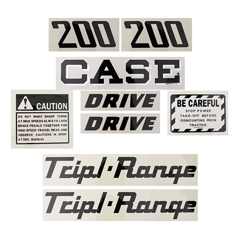 Decal Set for Case 200 Tripl-Range