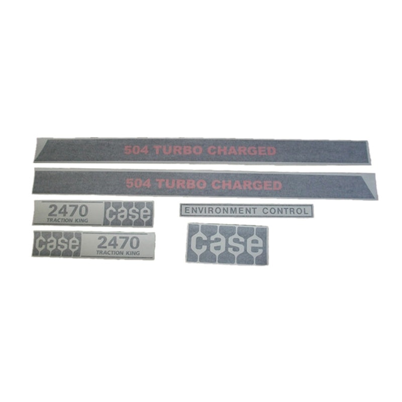Decal Set for Case 2470 Yellow Tractor