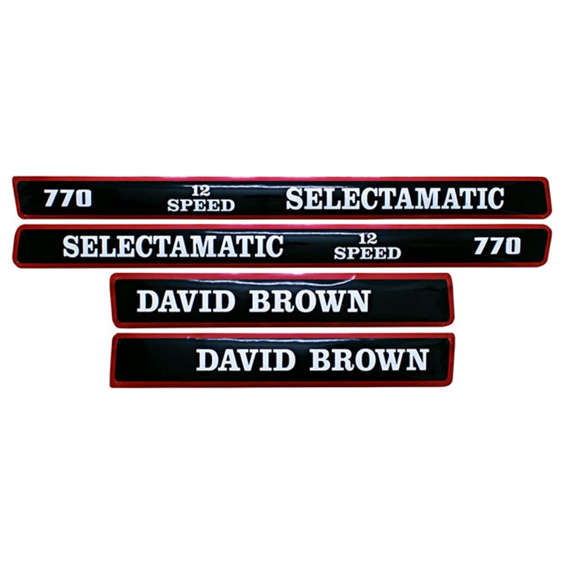 Decal Set for David Brown 770 Selectamatic