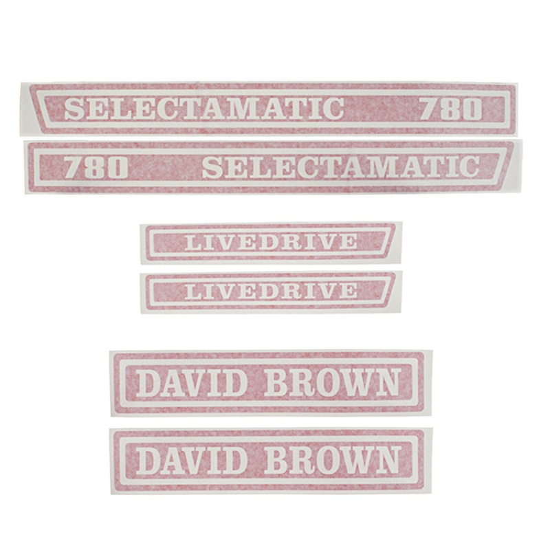 Decal Set for David Brown 780 Selectamatic