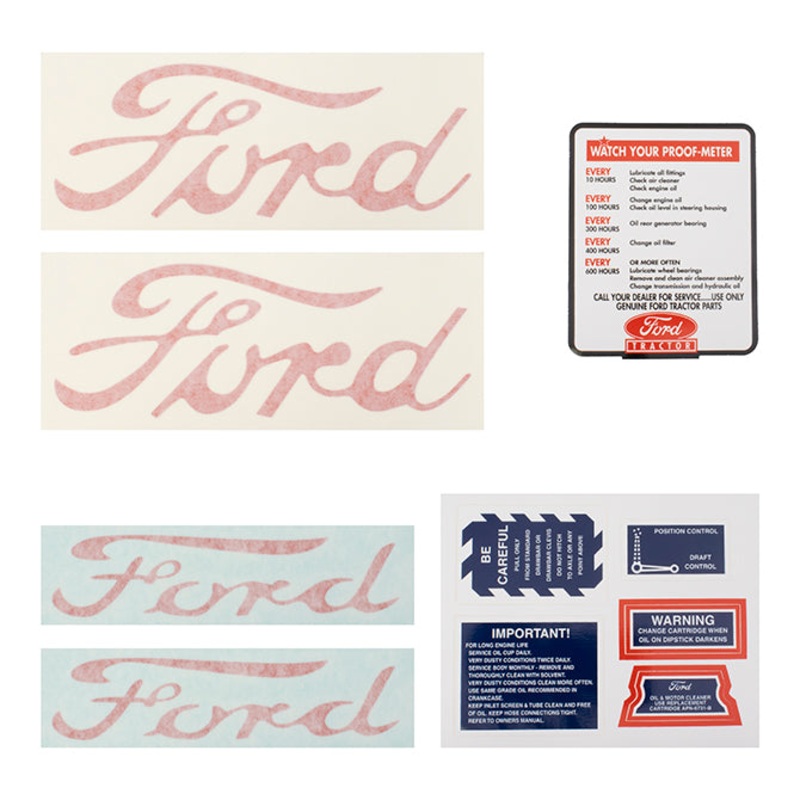 Decal Set for Ford NAA / Jubilee NAA / Jubilee