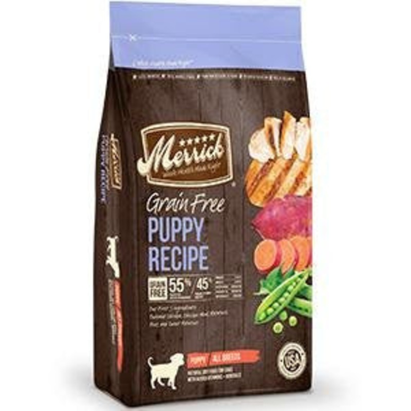 Merrick Premium Grain Free Dry Puppy Food, Wholesome and Natural Kibble with Real Texas Beef and Sweet Potato