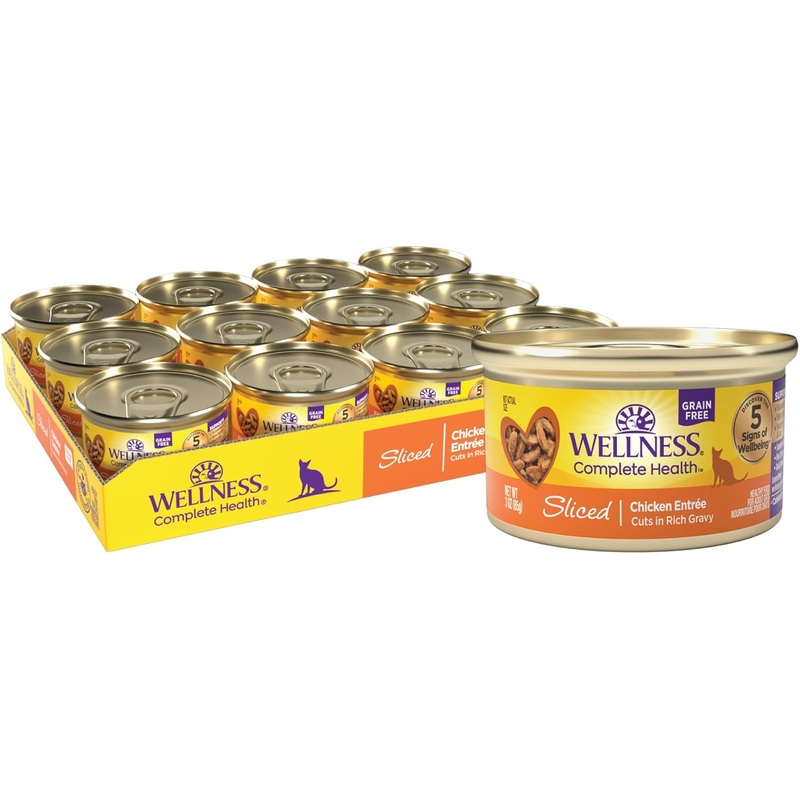 Wellness Complete Health Sliced Chicken Entree Grain-Free Canned Cat Food
