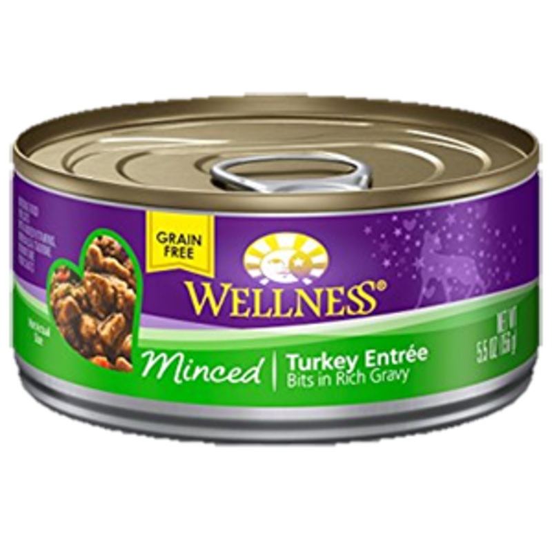 Wellness Minced Turkey Entree Grain-Free Canned Cat Food