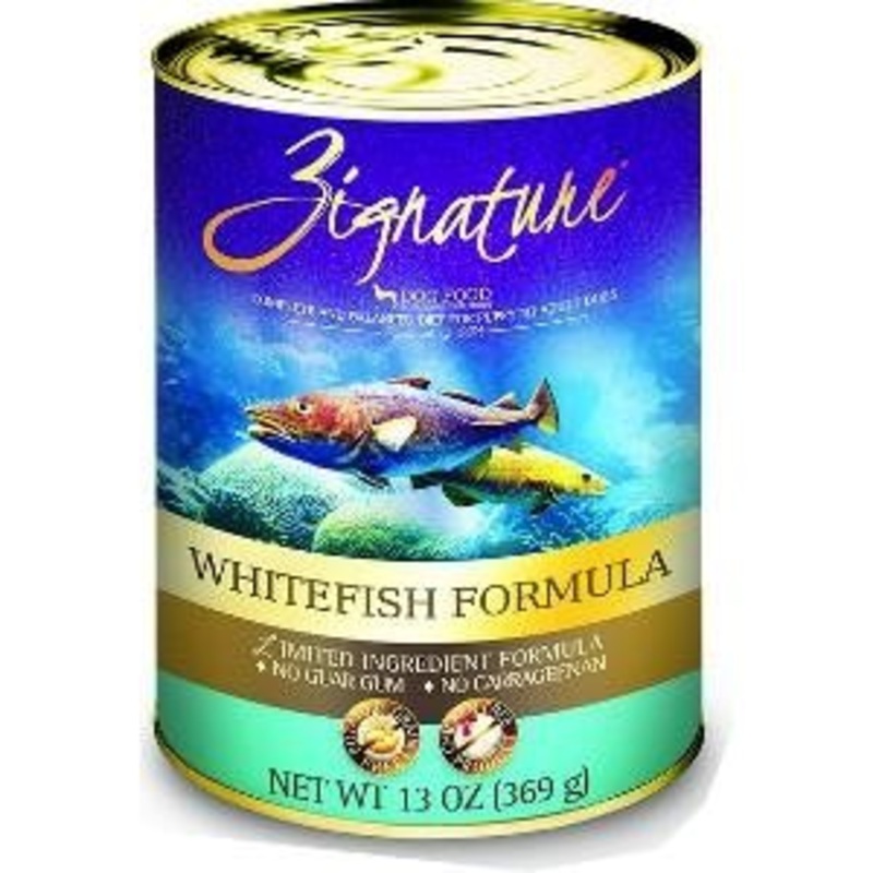 Zignature Whitefish Limited Ingredient Formula Canned Dog Food 13-oz, case of 12