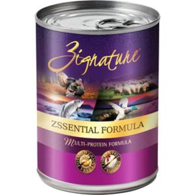 Zignature Zssential Multi-Protein Formula Canned Dog Food, 13-oz, case of 12