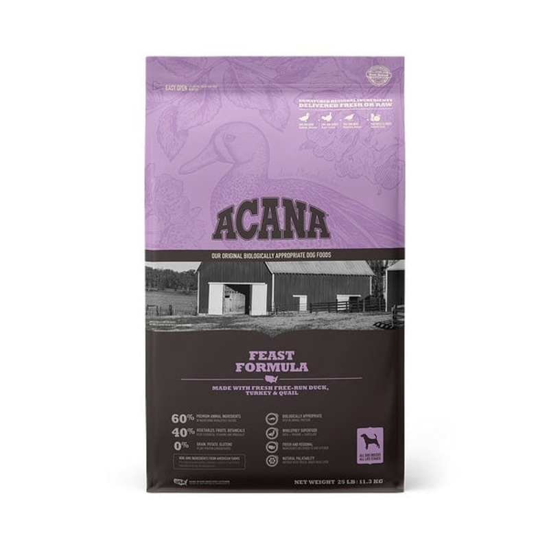 ACANA Feast Formula Grain Free Dry Dog Food