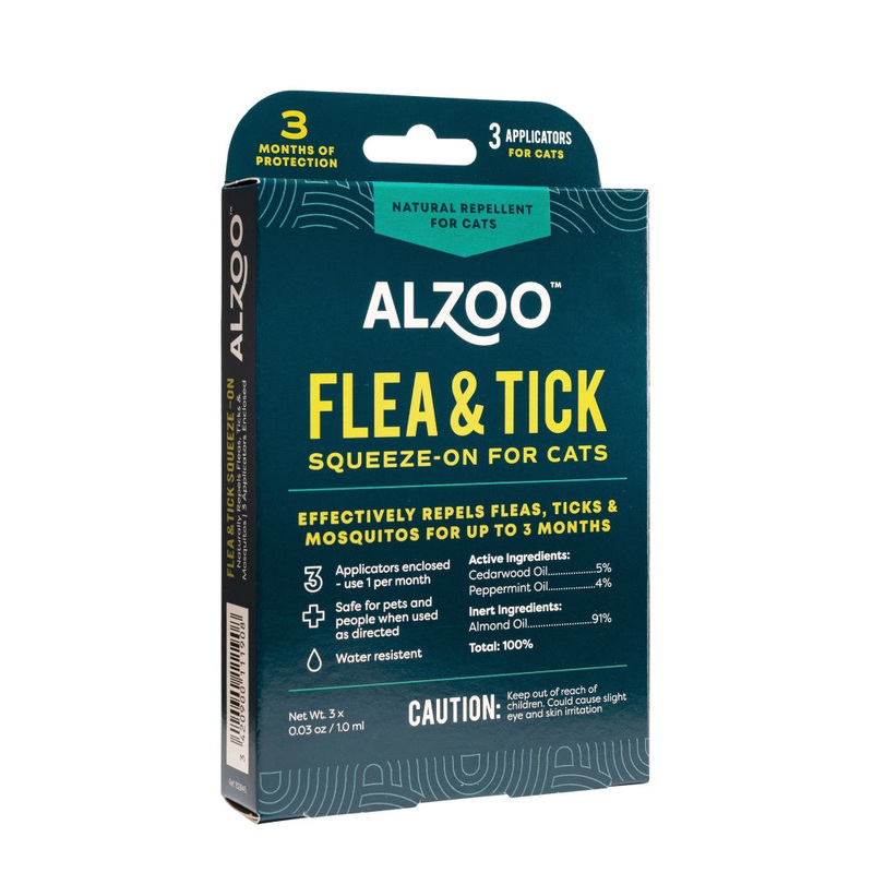 Alzoo Spot On Natural Flea and Tick Repellent for Cats