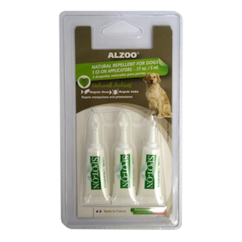 Alzoo Spot On Natural Flea and Tick Repellent for Dogs