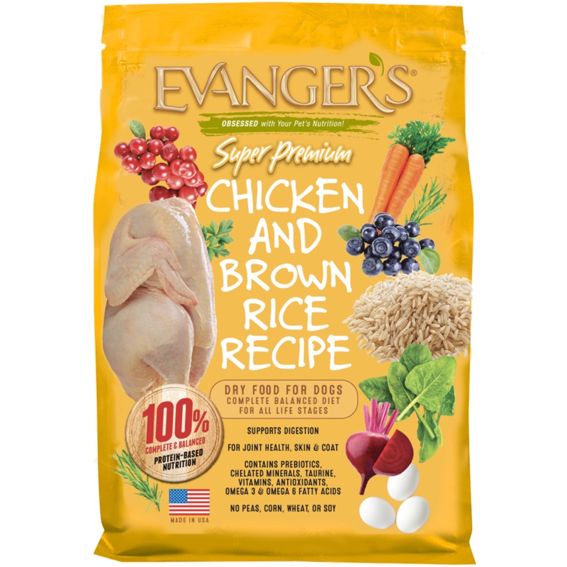 Evanger’s Super Premium Chicken with Brown Rice Recipe Dry Dog Food