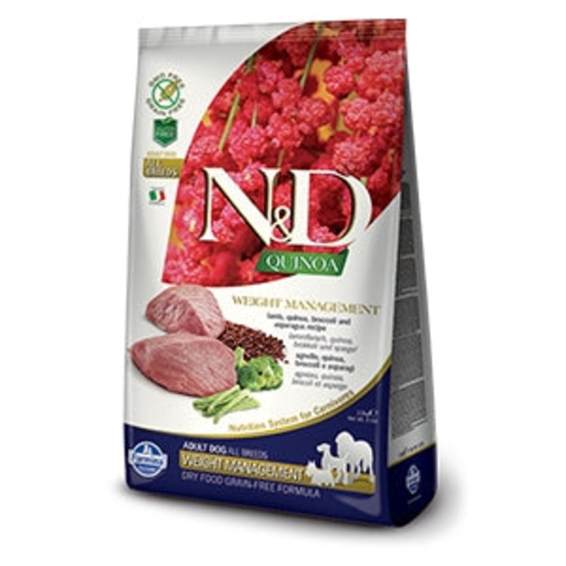 Farmina Natural & Delicious Quinoa Functional Weight Management Lamb Adult Dog, 5.5-lb