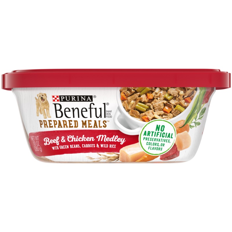 Beneful Prepared Meals Beef and Chicken Medley Wet Dog Food