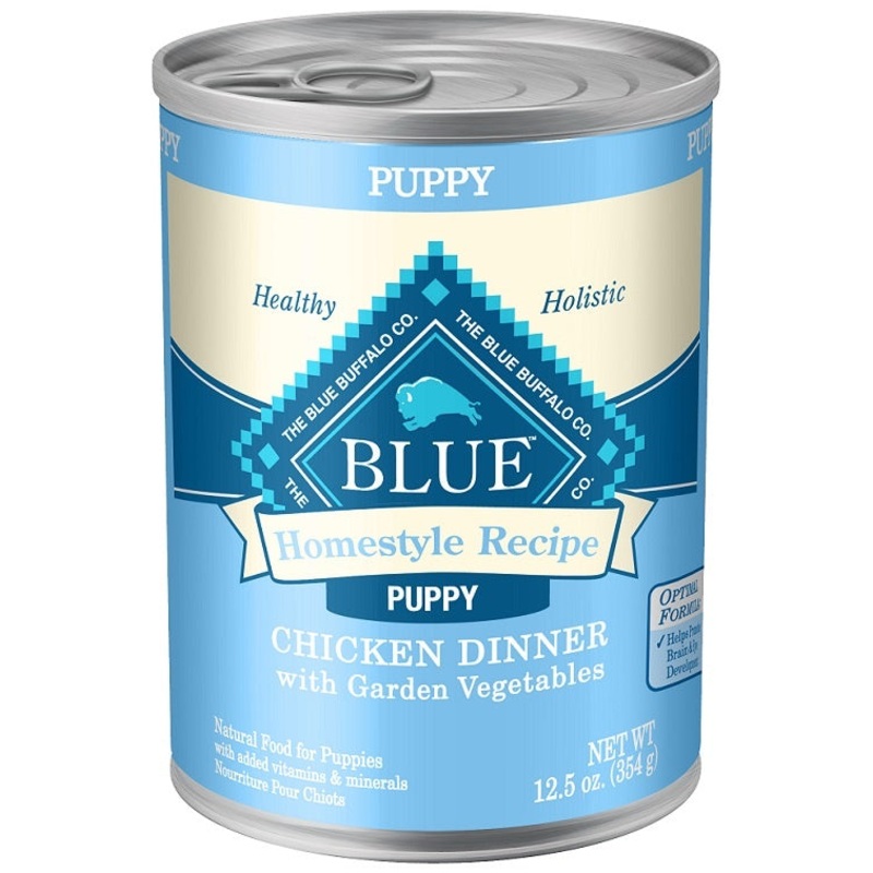 Blue Buffalo Homestyle Recipe Puppy Chicken Dinner with Garden Vegetables Canned Dog Food