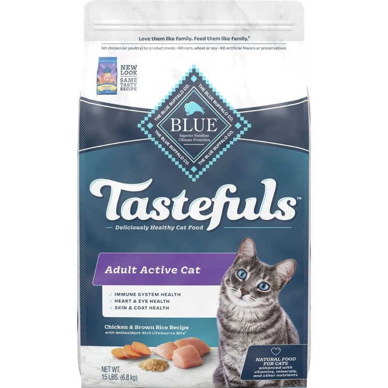 Blue Buffalo Tastefuls Adult Active Cat Chicken & Brown Rice Recipe Dry Food