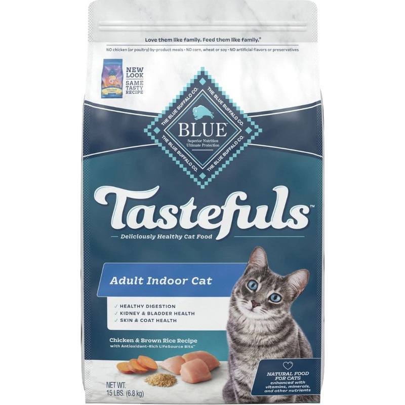 Blue Buffalo Tastefuls Chicken & Brown Rice Recipe Adult Indoor Dry Cat Food