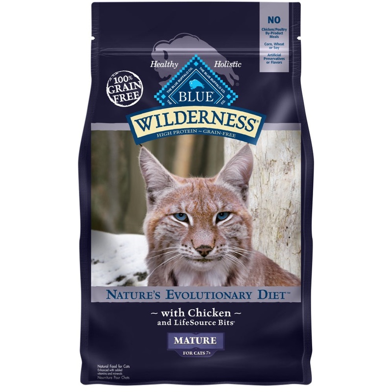Blue Buffalo Wilderness High-Protein Grain-Free Mature Chicken Recipe Dry Cat Food