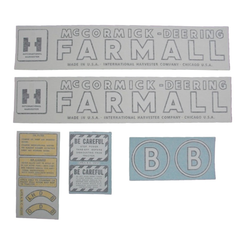 Decal Set for International / Farmall B