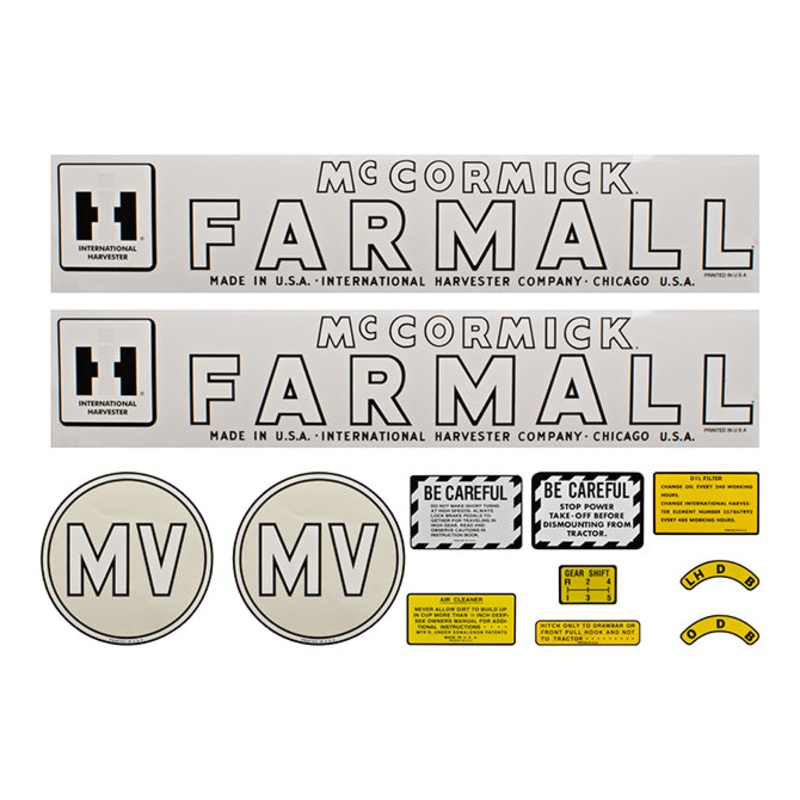Decal Set for International / Farmall MV