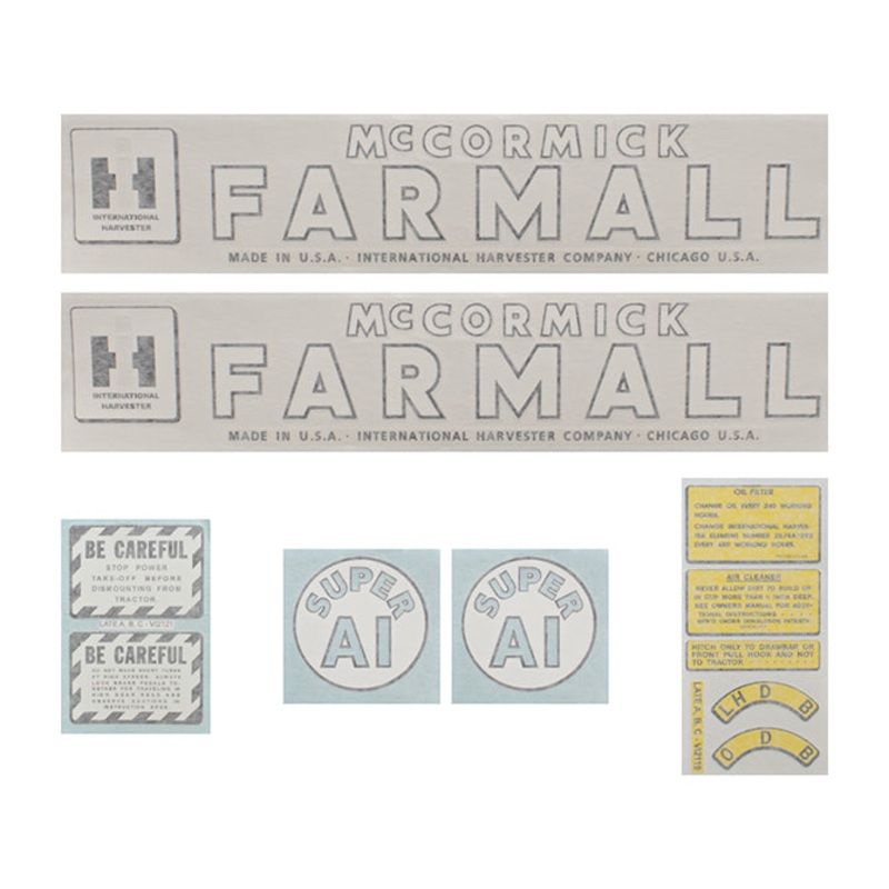 Decal Set for International / Farmall Super A-1