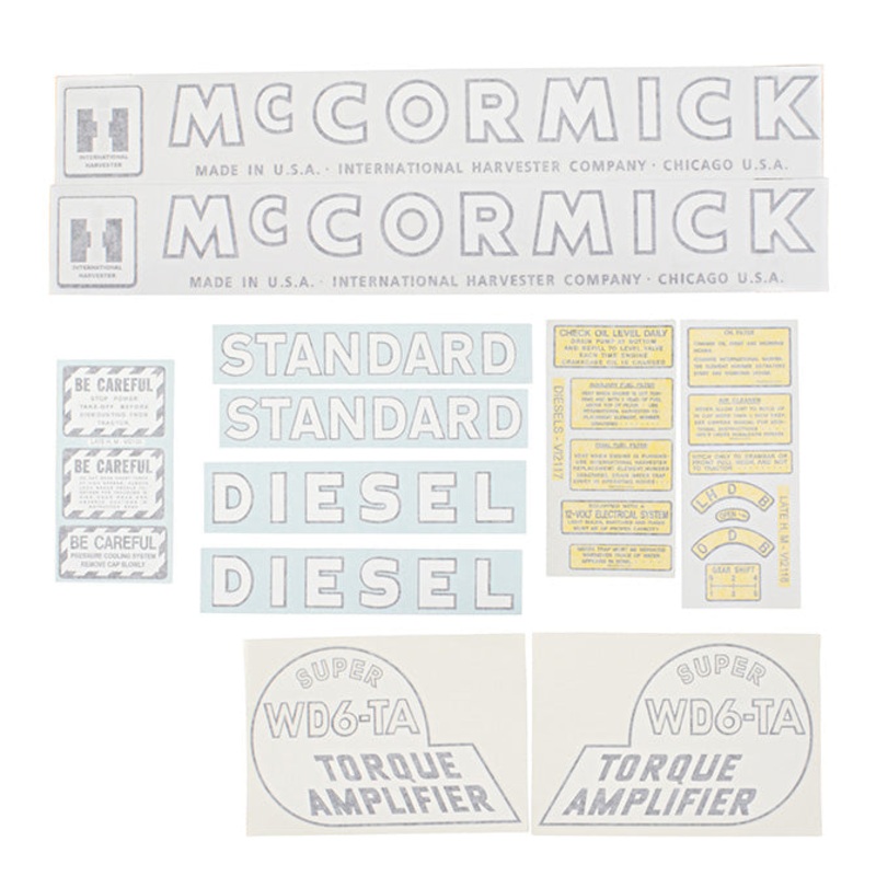 Decal Set for International / Farmall Super WD6-TA