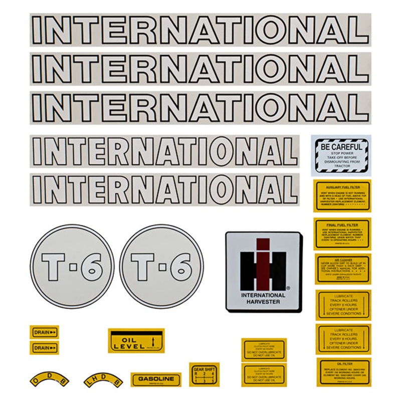 Decal Set for International / Farmall T-6