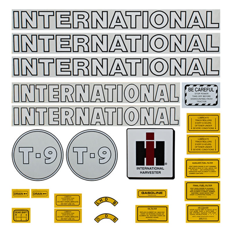 Decal Set for International / Farmall T-9