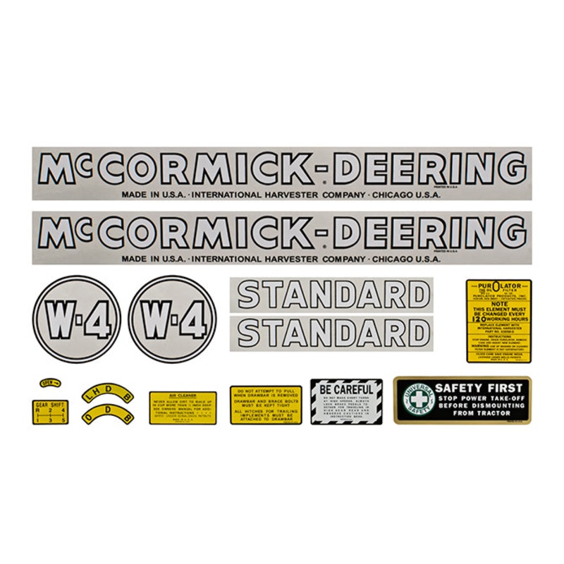 Decal Set for International / Farmall W-4