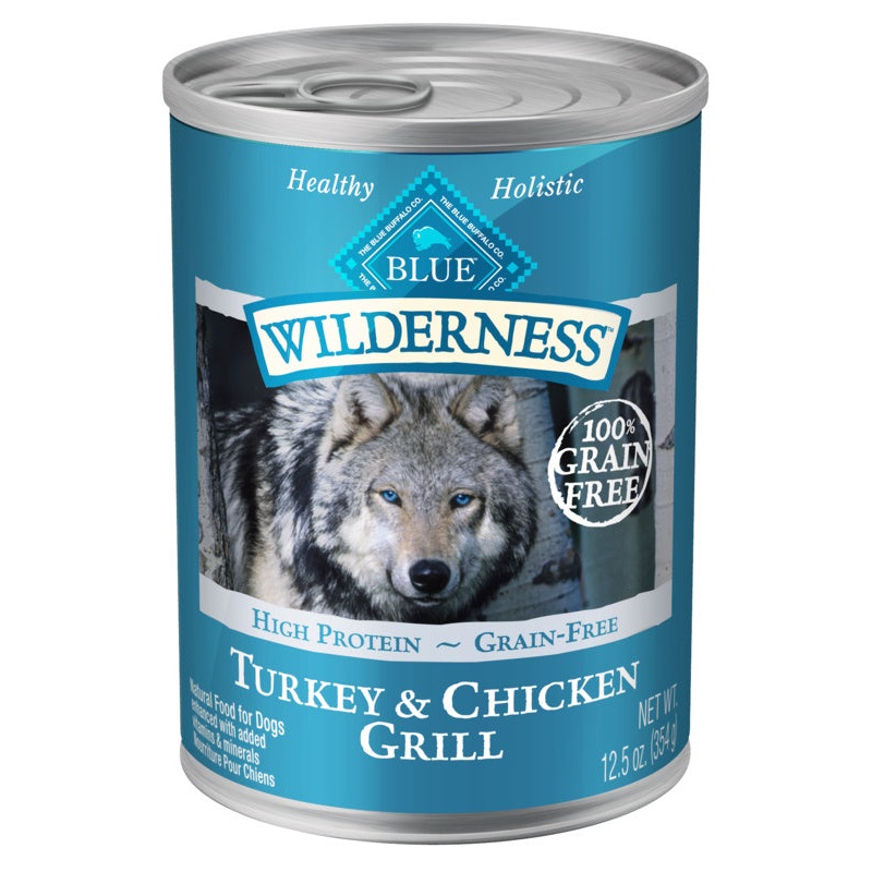 Blue Buffalo Wilderness High-Protein Grain-Free Turkey & Chicken Grill Adult Canned Dog Food