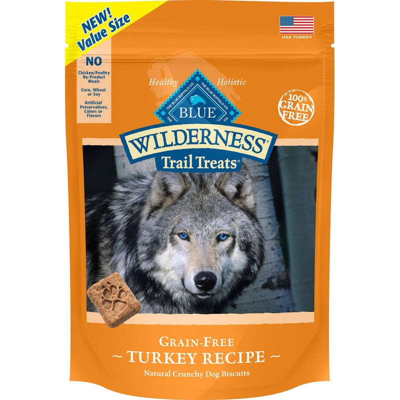 Blue Buffalo Wilderness Trail Treats Grain-Free Turkey Biscuits Dog Treats