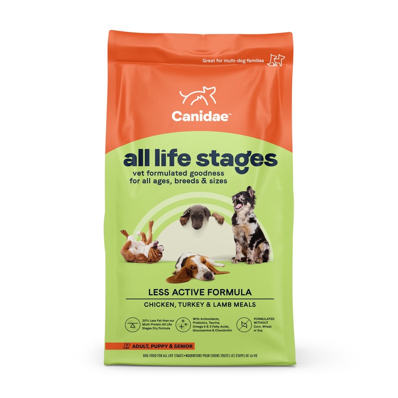 CANIDAE All Life Stages Less Active Chicken, Turkey, & Lamb Meal Formula Dry Dog Food