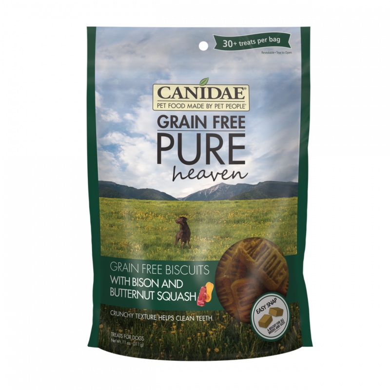 Canidae Grain Free PURE Heaven Biscuits with Bison and Butternut Squash Dog Treats