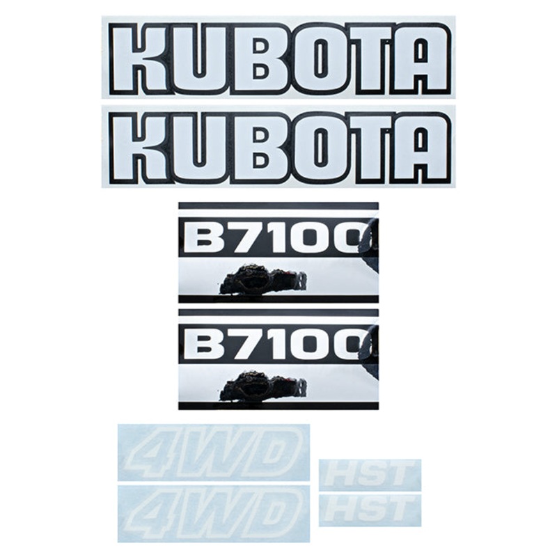 Decal Set for Kubota B7100