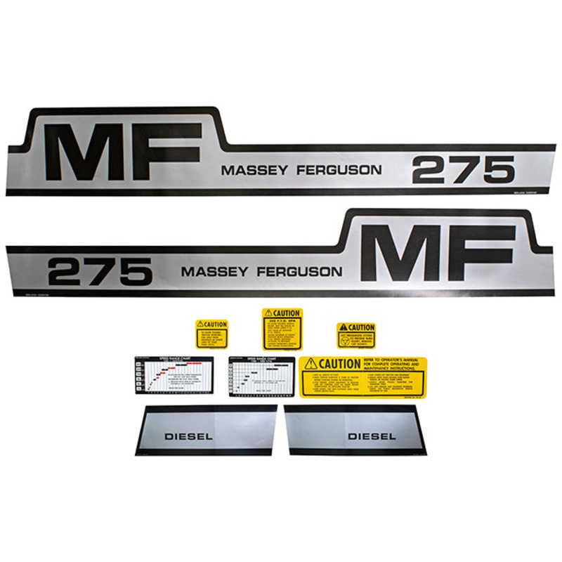 Decal Set for Massey Ferguson 275