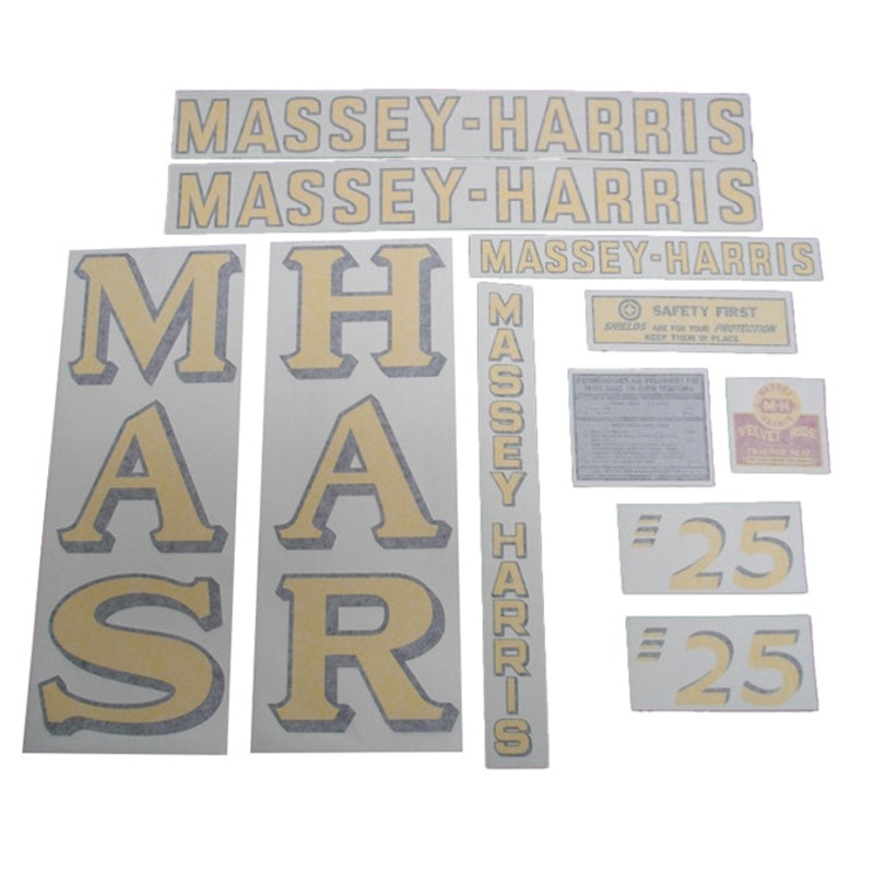 Decal Set for Massey Harris 25