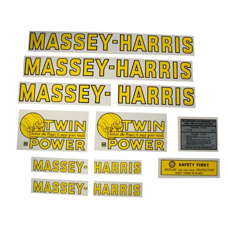 Decal Set for Massey Harris 4 Wheel Drive